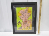 Framed And Matted Abstract Art Print By Gabriel Shaffer