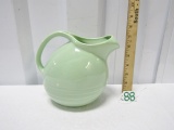 Vtg Marcrest Swiss Chalet Ball Pitcher In Mint Green