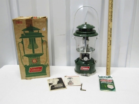 Coleman 2 Mantle Lantern W/ Directions And Accessories Shown