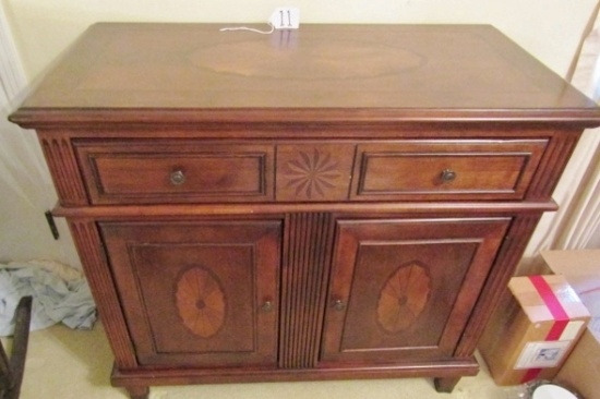 Beautiful Cherry Wood W/ Cherry Wood Inlay Buffet (LOCAL PICK UP ONLY)