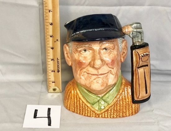 Royal Doulton Large Toby Jug "golfer"