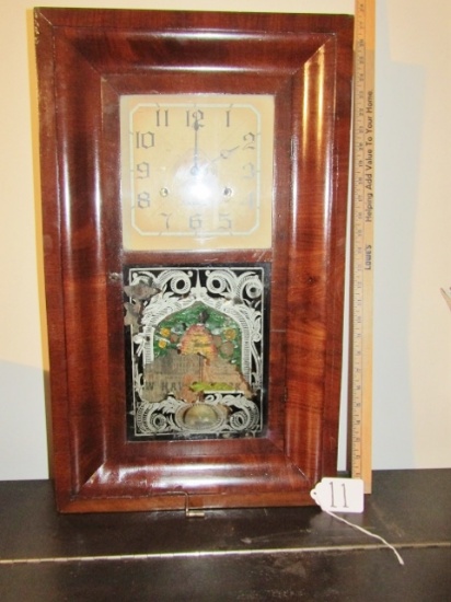 Antique Ansonia 30 Hour Weight Driven Ogee Clock