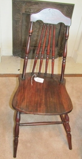 Vtg Mahogany Windsor Chair  (LOCAL PICK UP ONLY)