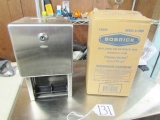 N I B Bobrick Stainless Steel 2 Roll Toilet Paper Holder (WILL SHIP)