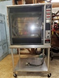 Henny Penny Rotisserie Oven With Stainless Steel Table On Castors (Local Pick Up Only)