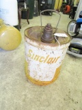 Vtg Sinclair Metal 5 Gallon Gas Can(Local Pick Up Only)