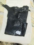 L G Cambridge International Genuine Leather Motorcycle Chaps (WILL SHIP)