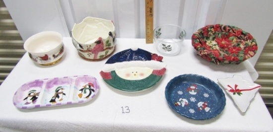 Nice Lot Of Christmas Items For Serving All Those Goodies