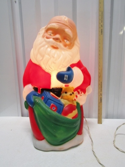 Vtg Hard Plastic Lighted Santa Claus (LOCAL PICK UP ONLY)