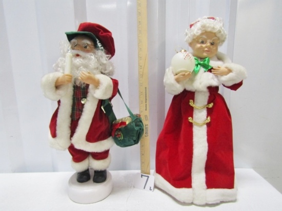 Mr. And Mrs. Claus Figures