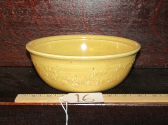 Vtg Homer Laughlin Yellow Ware Mixing Bowl