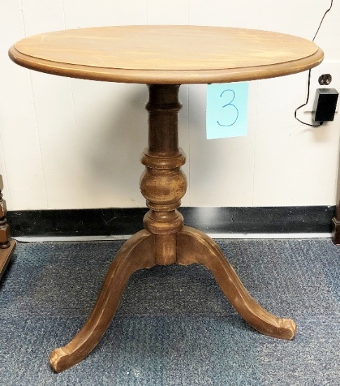 Solid Wood Round Top Table