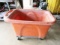 Large Rolling Tub Cart W/ Drain Hole