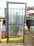 Vtg Wrought Iron Security Door