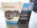 Set Of Two N I B Scosche 4 Way Automobile Speakers