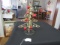 Gold Tone Metal W/ Apples And Red Stones Christmas Tree