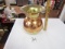 Vtg Brass And Copper Spittoon W/ Havana 5 Cents Cigar Advertising