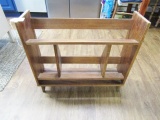 Vtg Solid Wood Bookcase  LOCAL PICK UP ONLY