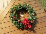 Christmas Wreath W/ Lights  LOCAL PICK UP ONLY