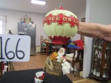 Possible Dreams Ltd Santa W/ Lion And Lamp In Hot Air Balloon