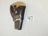 Leather Belt Holster For Smith And Wesson .44 And .45 Calibers