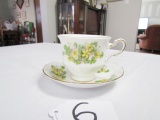 Vtg Queen Anne Bone China Cup And Saucer