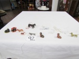 Lot Of Miniature Dogs: Porcelain, Metal, Glass And Resin