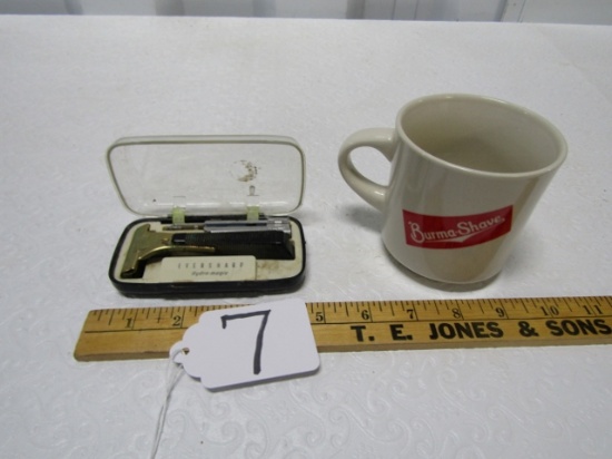 Vtg Eversharp Hydro Magic Razor, Razor Blades And Shaving Mug