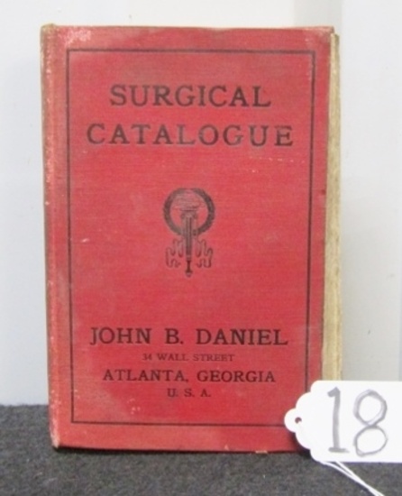 Antique Early 20th Century John B. Daniel Surgical Catalogue Book