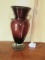 Very Large Purple Amethyst Blown Glass Vase