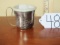 Vtg Napier Silver Plated Baby's Birth Cup W/ Sippy Top