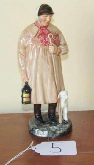 Vtg 1945 Royal Doulton Porcelain Figurine " The Shepherd " No. 1975