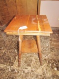 Antique Solid Oak Lamp Table (Local Pick Up Only)