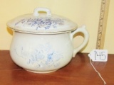 Vtg Burgess And Campbell Ironstone Chamber Pot