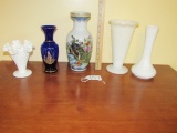 Lot Of 5 Vtg Vases