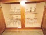 Double Door Cabinet Of Various Bar Glasses (Local Pick Up Only)
