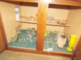 Double Door Cabinet Of Various Bar Glasses And Other Items (Local Pick Up Only)