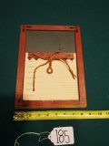 Vtg Wall Hanging Chalkboard And Note Pad