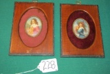 Wood Plaque Framed Victorian Prints