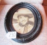Vtg Actual Autographed Photograph In Beautiful Old Frame Of Leo Carillo, Pancho From