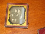 Antique Ambrotype Photograph Of 2 Small Children