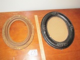 2 Antique Oval Picture Frames