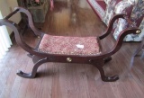 Hand Made Replica Of A 1800s Empire Style Bench W/ Provenance (Local Pick Up Only)