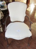 Antique Mahogany Queen Anne Style Parlor Chair (Local Pick Up Only)