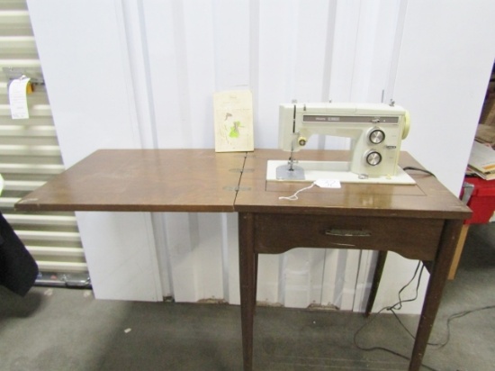 Vtg Sears Kenmore Sewing Machine In Solid Wood Cabinet (LOCAL PICK UP ONLY)  | Estate & Personal Property Personal Property | Online Auctions | Proxibid