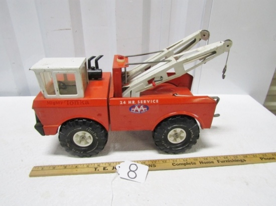 Vtg Mighty Tonka Pressed Steel Tow Truck
