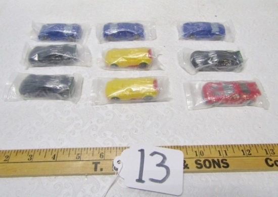 9 Vtg Hot Wheels Racing Circuit / General Mills Cars