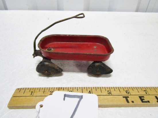 Vtg Wyandotte Pressed Steel Miniature Wagon Toy W/ Fenders