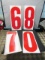 Vtg Metal Double Sided Gas Station Sign Gas Price Numbers (Local Pick Up Only)
