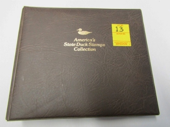 The Complete 1986 Collection Of America's State Duck Stamps W/ C O A